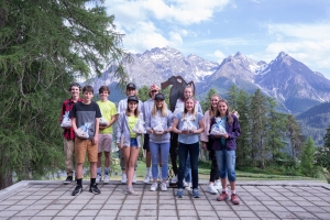 v.l. Leo Dietze, Nuri Mosca, Maximilian Wanger, Noe Näff, Valeria Benderer, Isai Näff, Marina Benderer, Hanna Hintz, Nila Bosshart, Amelie Steinel, Anja Frank